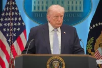 Presiden Amerika Serikat Donald Trump. (Dok. Kementerian Perang AS)