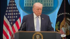 Presiden Amerika Serikat Donald Trump. (Dok. Kementerian Perang AS)