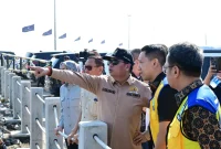 Ketua Komisi V DPR RI Lasarus saat memimpin Kunjungan Kerja Spesifik Komisi V DPR RI ke kawasan PIK 2, Kabupaten Tangerang, Provinsi Banten, Jumat (10/7/2026). (Dok. DPR RI)