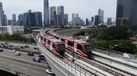 Ilustrasi kereta LRT Jabodebek. (Dok. KAI)