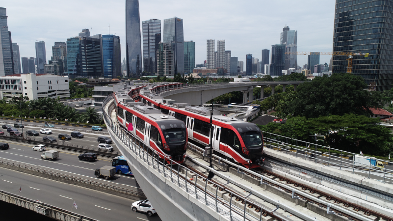 Ilustrasi kereta LRT Jabodebek. (Dok. KAI)