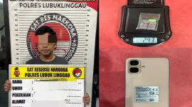 Polres Lubuk Linggau menangkap seorang pria berinisial MA (33) yang diduga kuat menjadi pengedar narkotika jenis ekstasi. (Dok. Polres Lubuk Linggau)
