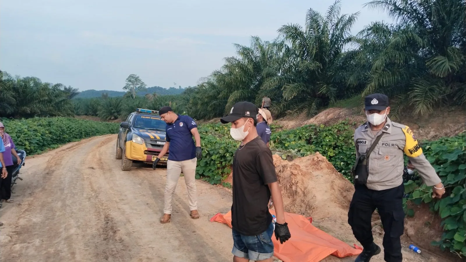 Polres Simalungun Temukan Jenazah Nenek Hermin Lasih Silalahi Membusuk di Parit Perkebunan Sawit. (Dok. Polres Simalungun)