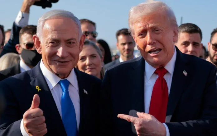 Donald Trump dan Netanyahu. 