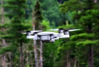 Ilustrasi drone sedang terbang. (Foto: Pexels)