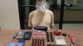 Polisi Menangkap Pengedar Obat Keras Daftar G dan Menyita 100 Butir Tramadol di Bekasi. (Dok. Polres Metro Bekasi)