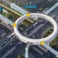 Desain pedestrian deck Dukuh Atas. (Dok. Pemprov DKI)
