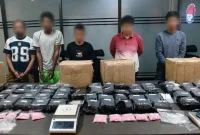 Bareskrim Polri Ringkus Enam Tersangka Kurir Narkoba Lintas Provinsi. (Dok. Humas Polri)