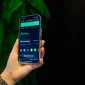 Seseorang memegang ponsel pintar yang menampilkan grafik  perdagangan saham. (Foto: Pexels)