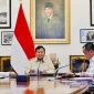 Presiden Prabowo Subianto pimpin rapat terbatas mengenai perkembangan penanganan bencana alam. (Dok. Setpres)